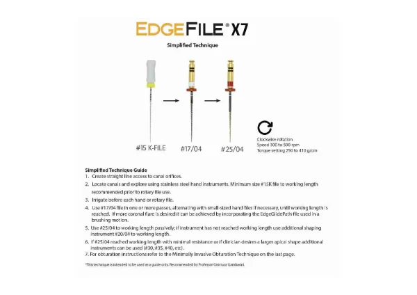 Flexicon EdgeEndo Edge files ( pk of 6 files)